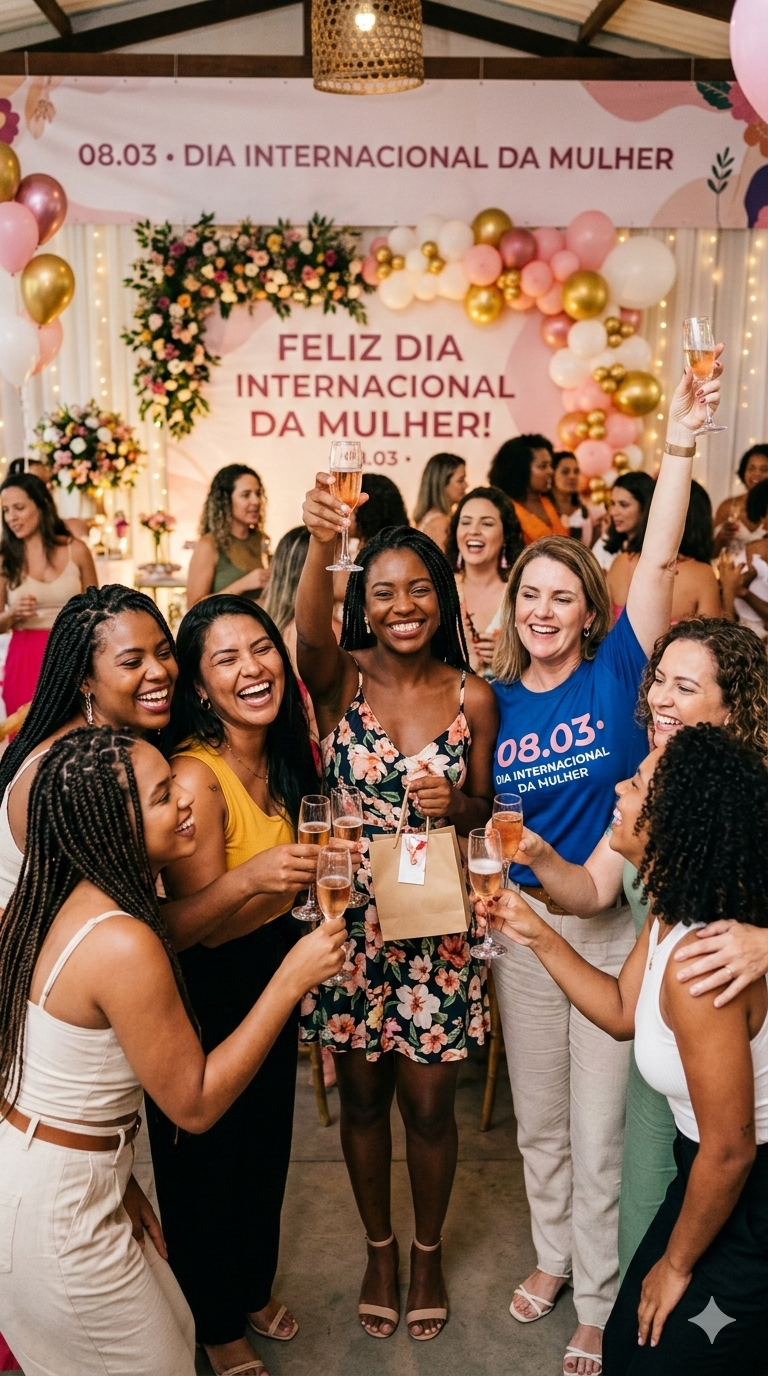 Celebração e Conquista: O Brilho do Dia Internacional da Mulher