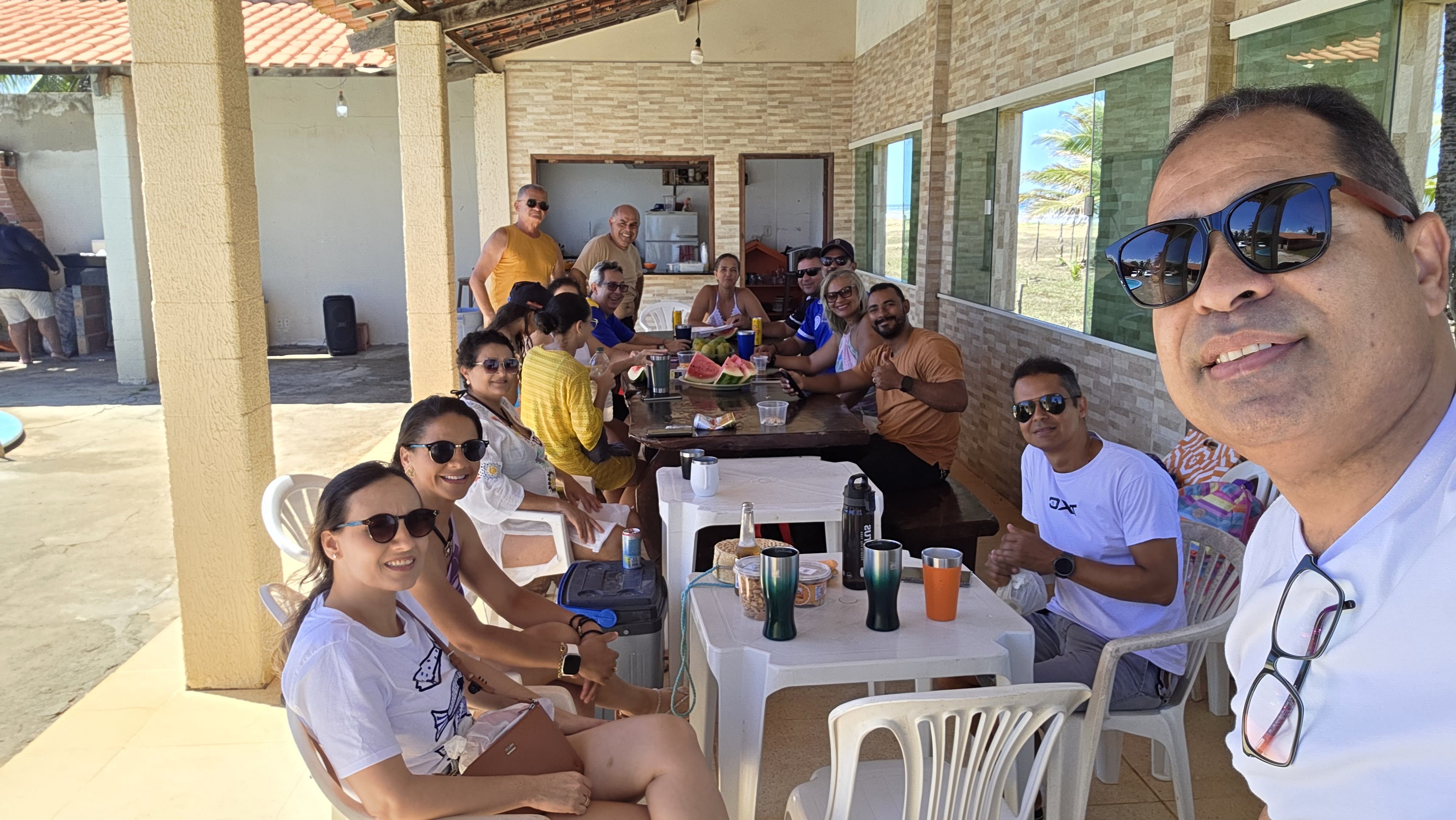 Encontro dos amigos da Capela. Cerveja, churrasco e muita alegria.